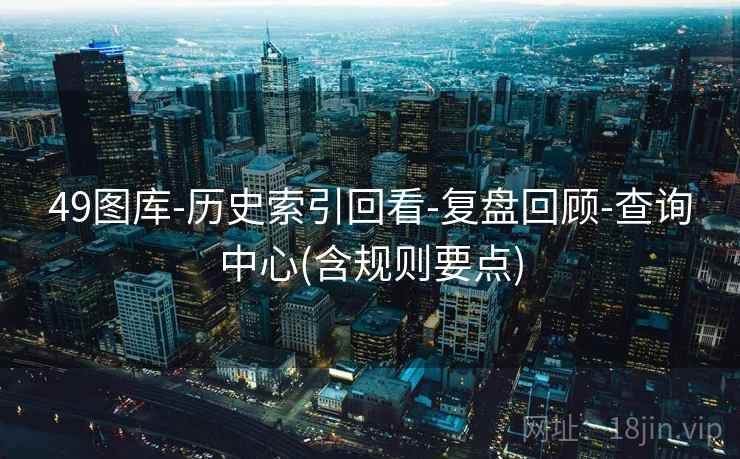 49图库-历史索引回看-复盘回顾-查询中心(含规则要点)